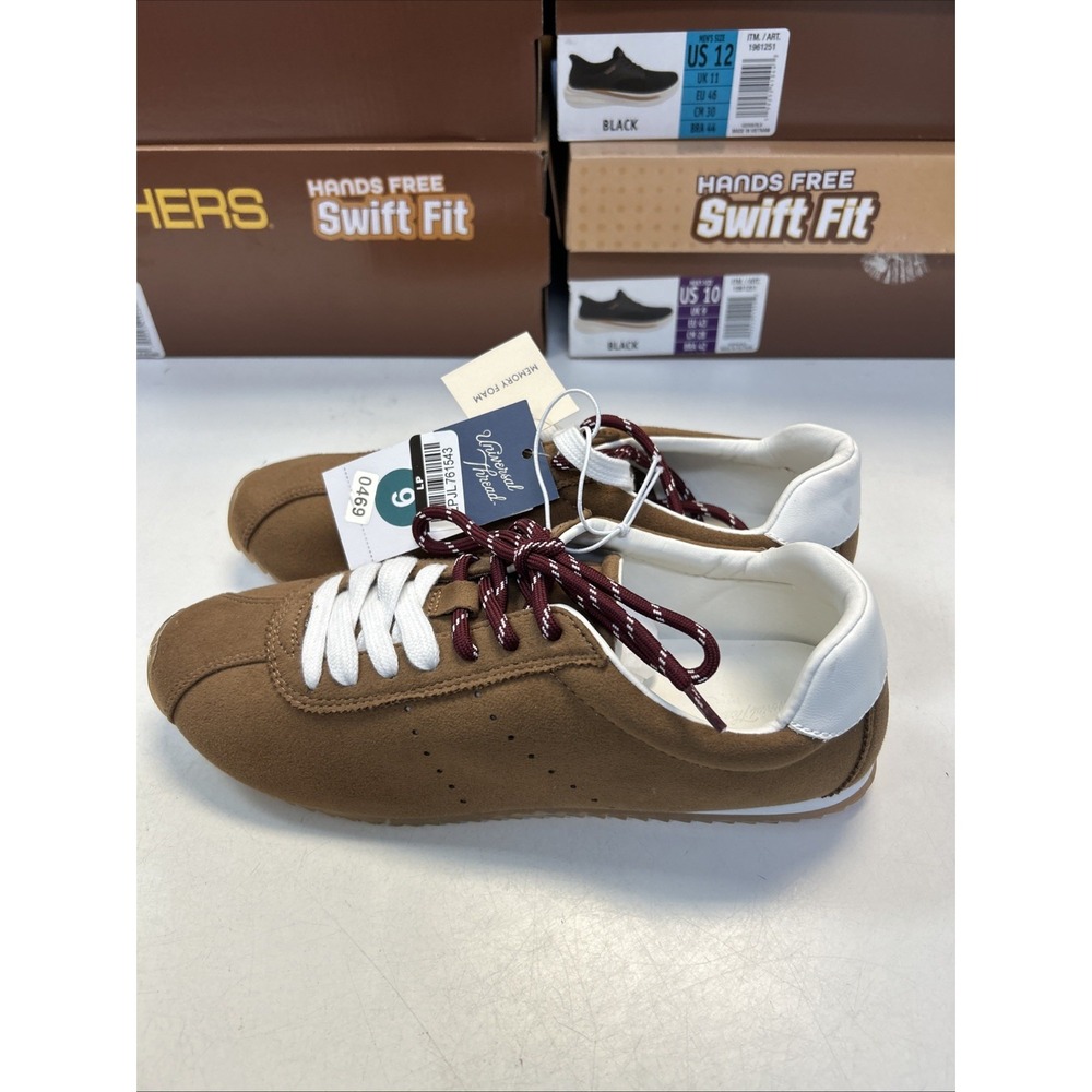 Universal Thread Jojo Brown Sneakers Womens Size 9 Memory Foam Casual Shoes 0469 - Picture 5 of 6